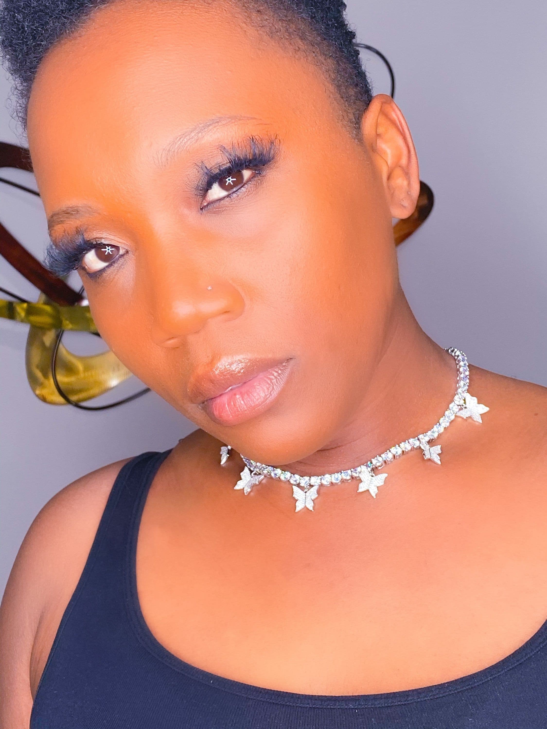image-Necklace - So Icy Butterfly Choker