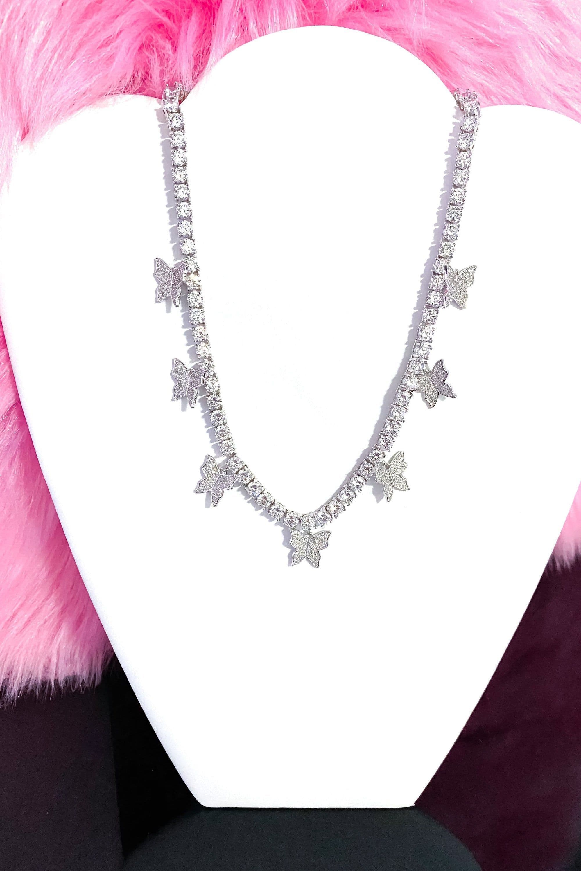 image-Necklace - So Icy Butterfly Choker