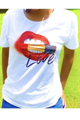 image-Apparel - Love, Muahhhh Hoops T-Shirt