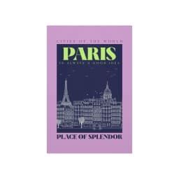 image-Paris City Outline Poster