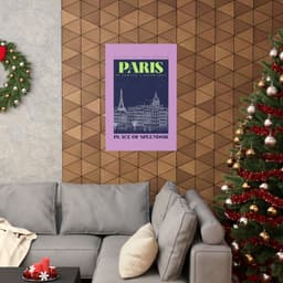 image-Paris City Outline Poster