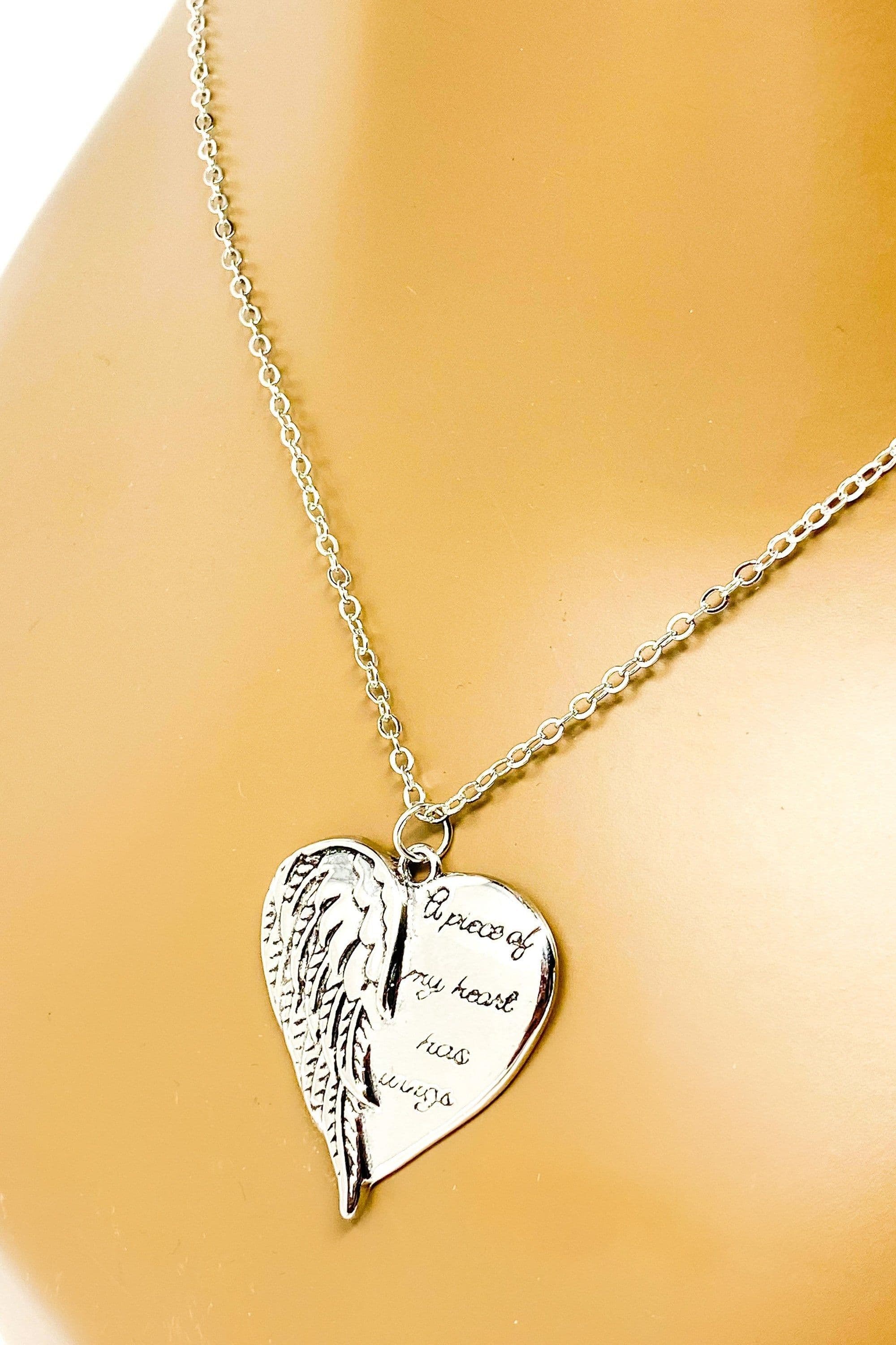 image-Necklace - A Piece of My Heart Has Wings