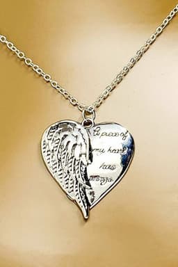 image-Necklace - A Piece of My Heart Has Wings