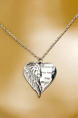 image-Necklace - A Piece of My Heart Has Wings
