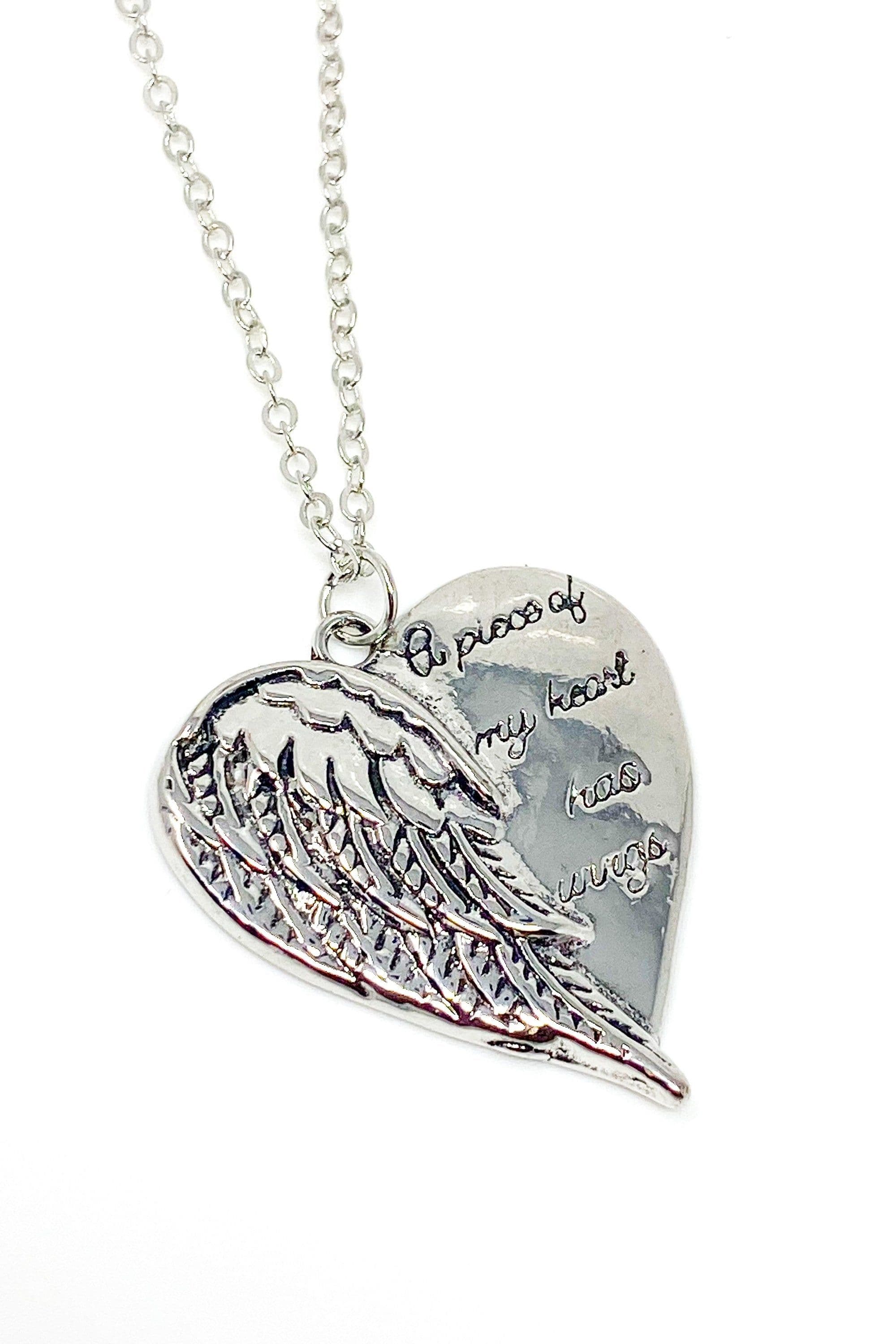 image-Necklace - A Piece of My Heart Has Wings
