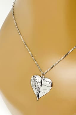 image-Necklace - A Piece of My Heart Has Wings