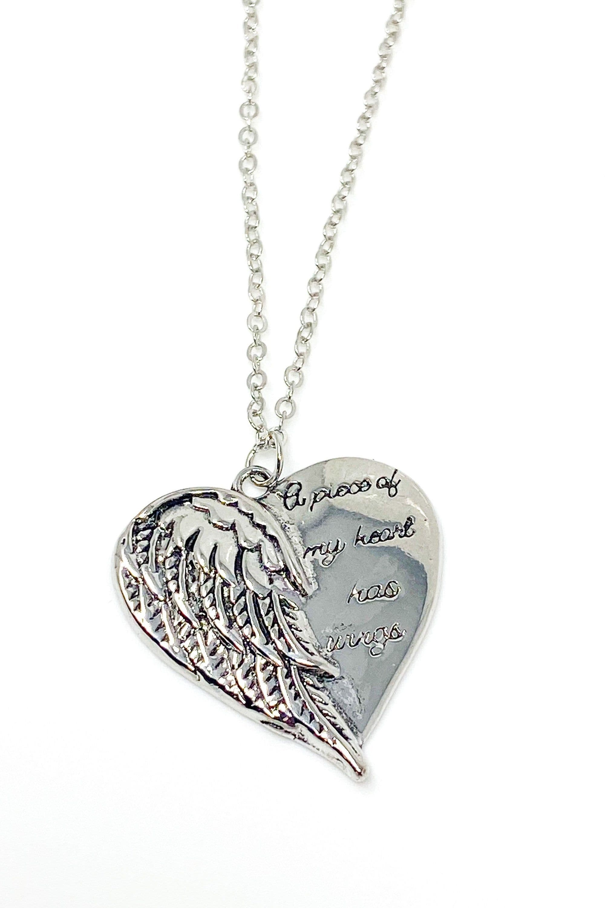 image-Necklace - A Piece of My Heart Has Wings