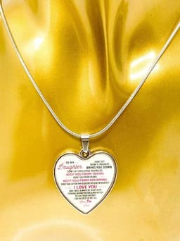 image-Necklace - To My Daughter, Keep Dreaming Love Dad Keepsake