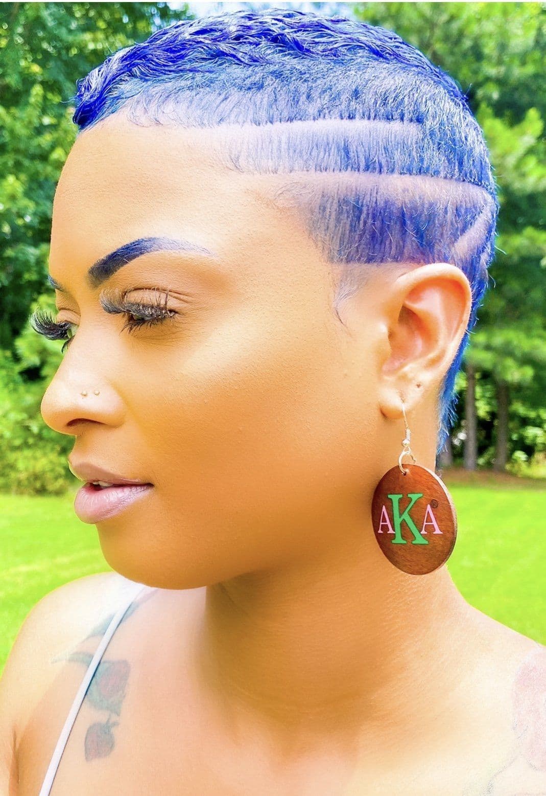 image-Hoops - AKA Monogrammed Earrings