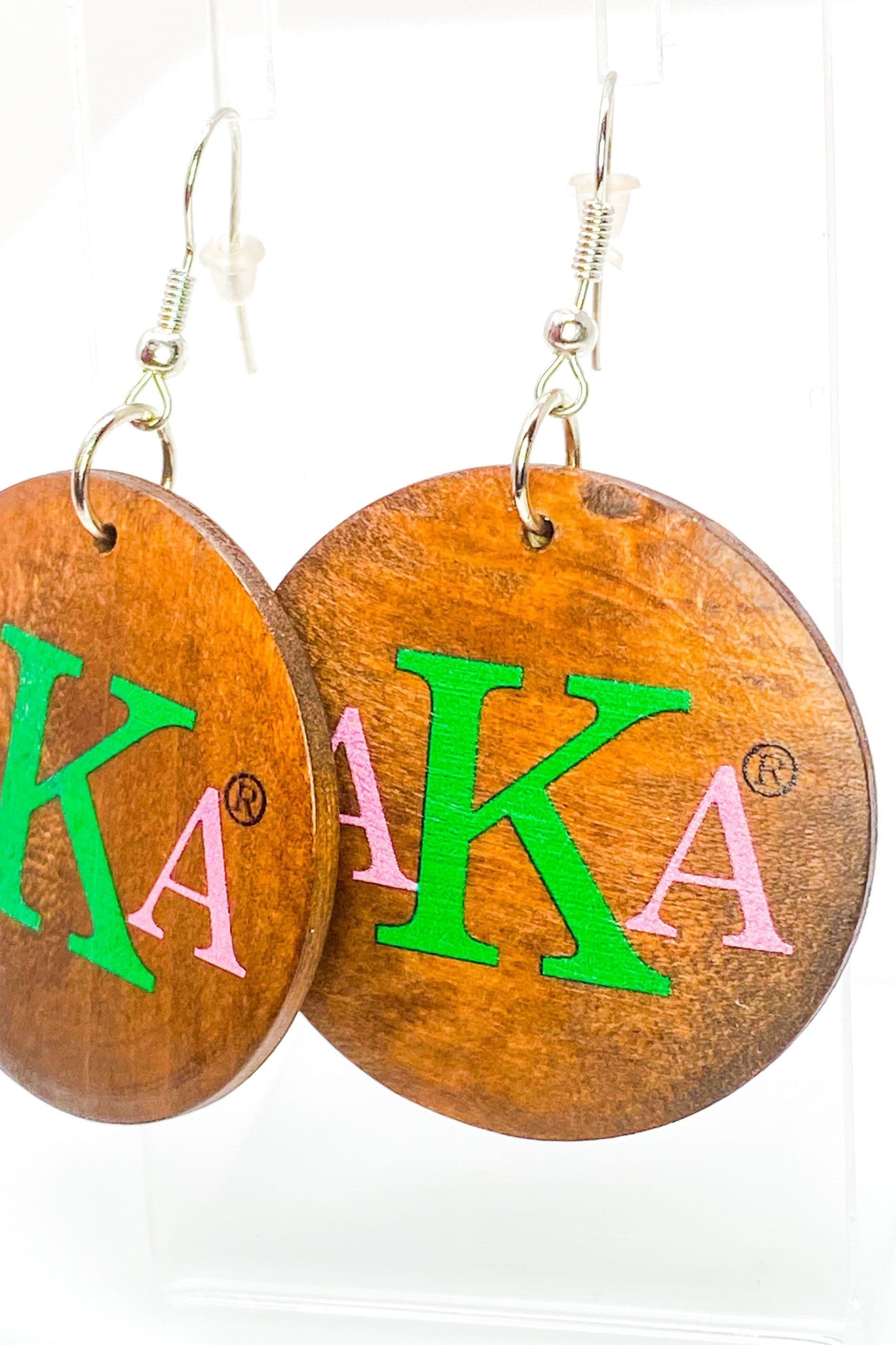 image-Hoops - AKA Monogrammed Earrings