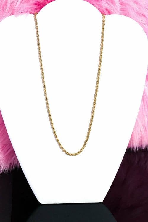 image-Necklace - Unisex Rope Chain Gold
