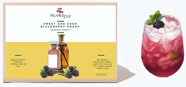 image-Mélange Jolie Sweet and Sour Blackberry Smash Cocktail SipKit™