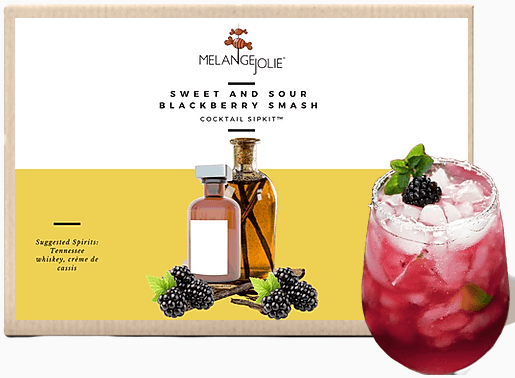 image-Mélange Jolie Sweet and Sour Blackberry Smash Cocktail SipKit™