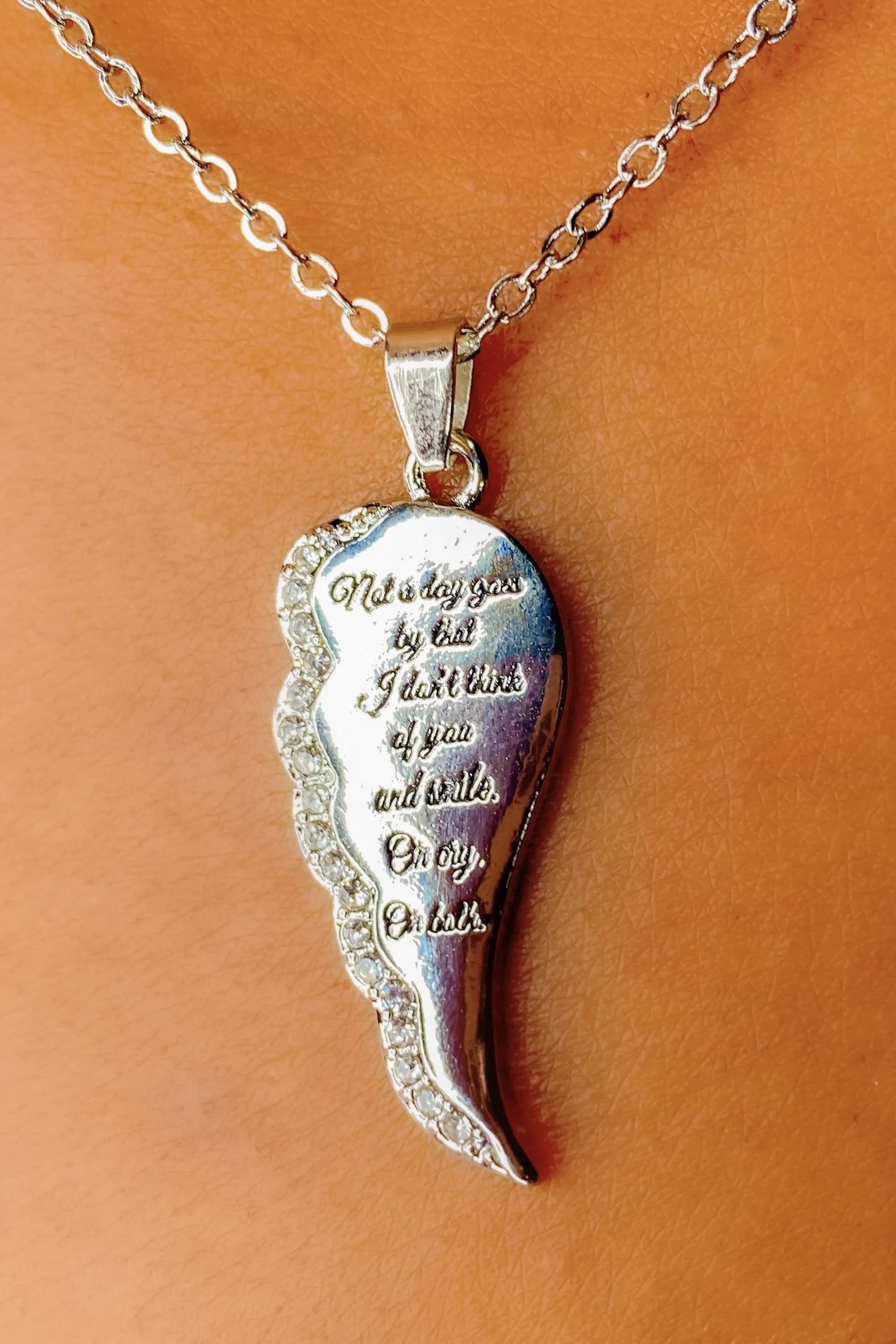 image-Necklace - Not A Day Goes By I Don’t Think of You