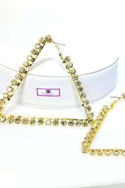 image-Hoops - Bermuda Triangle Earrings