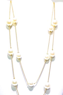 image-Necklace - Faith & Pearls