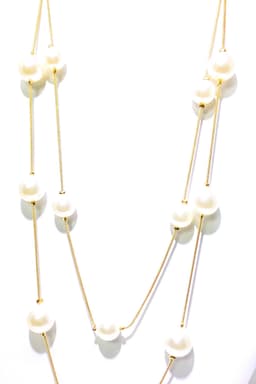 image-Necklace - Faith & Pearls