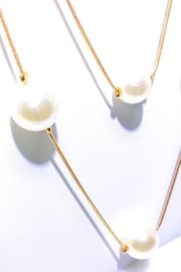 image-Necklace - Faith & Pearls