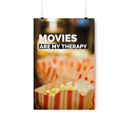 image-Movies Are My Therapy Poster