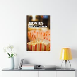 image-Movies Are My Therapy Poster