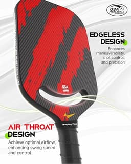 image-Warping Point Ascent Pickleball Paddle Aerothroat 13mm