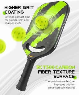 image-Ascent Control Green Pickleball Paddle 16mm