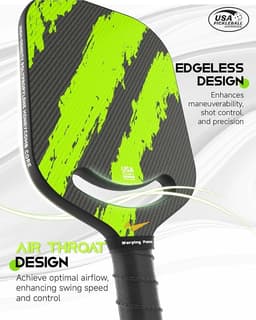 image-Ascent Control Green Pickleball Paddle 16mm