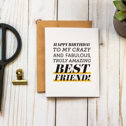 image-Happy Birthday to My Best Friend Birthday Greeting Card