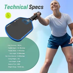 image-Warping Point Rhythm Pickleball Paddle 16mm Hybrid
