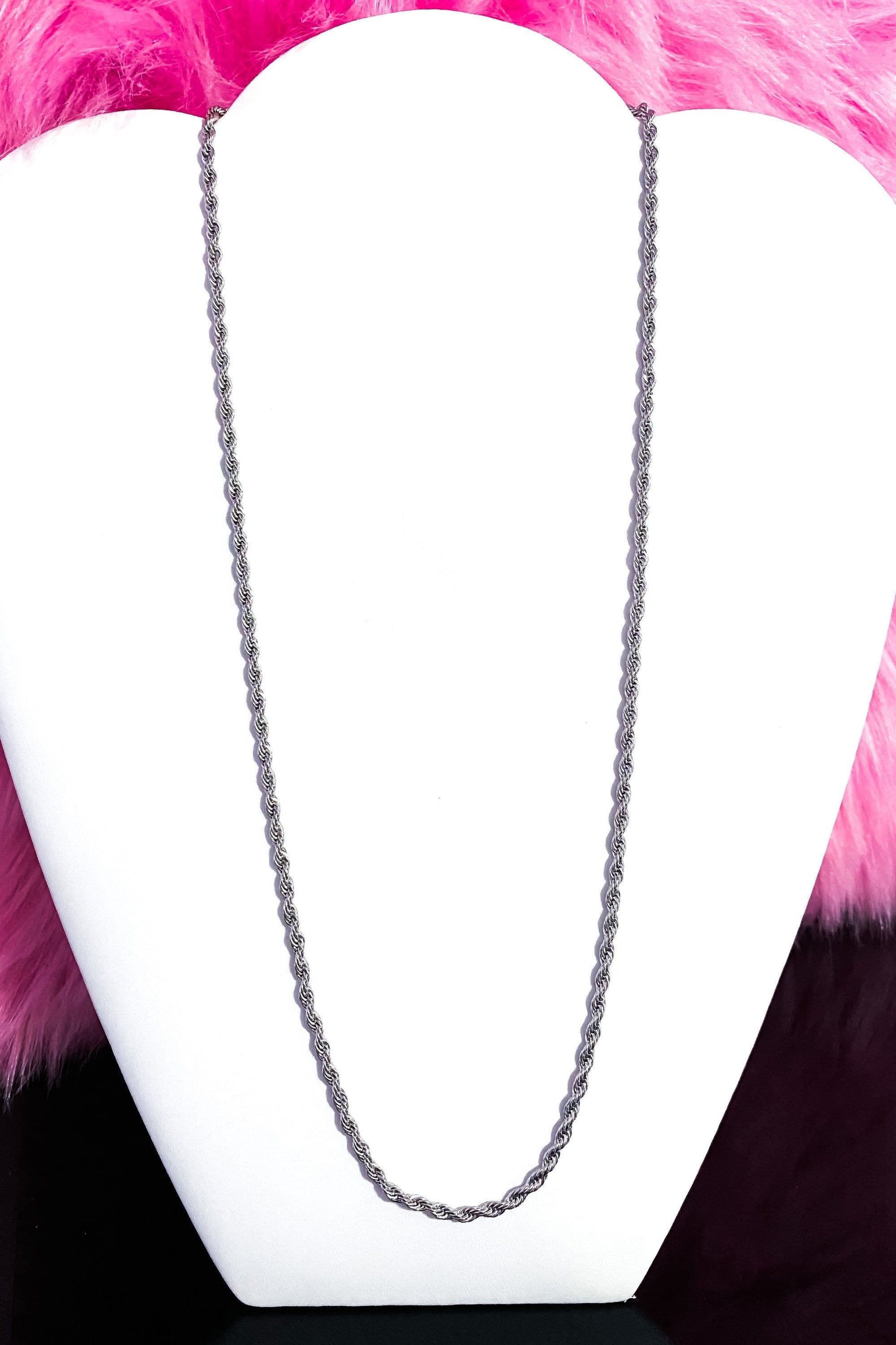 image-Necklace - Unisex Rope Chain Silver