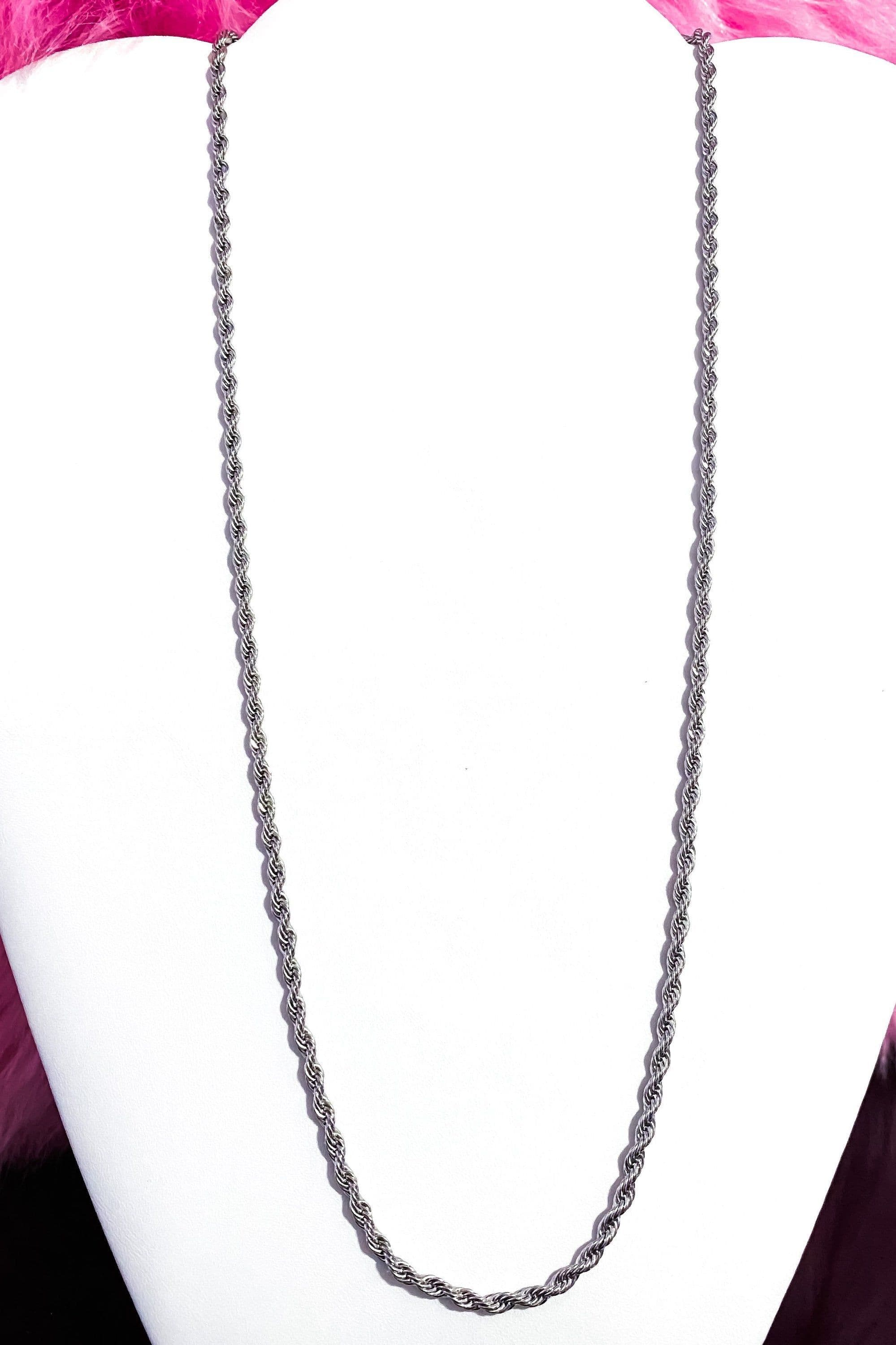 image-Necklace - Unisex Rope Chain Silver