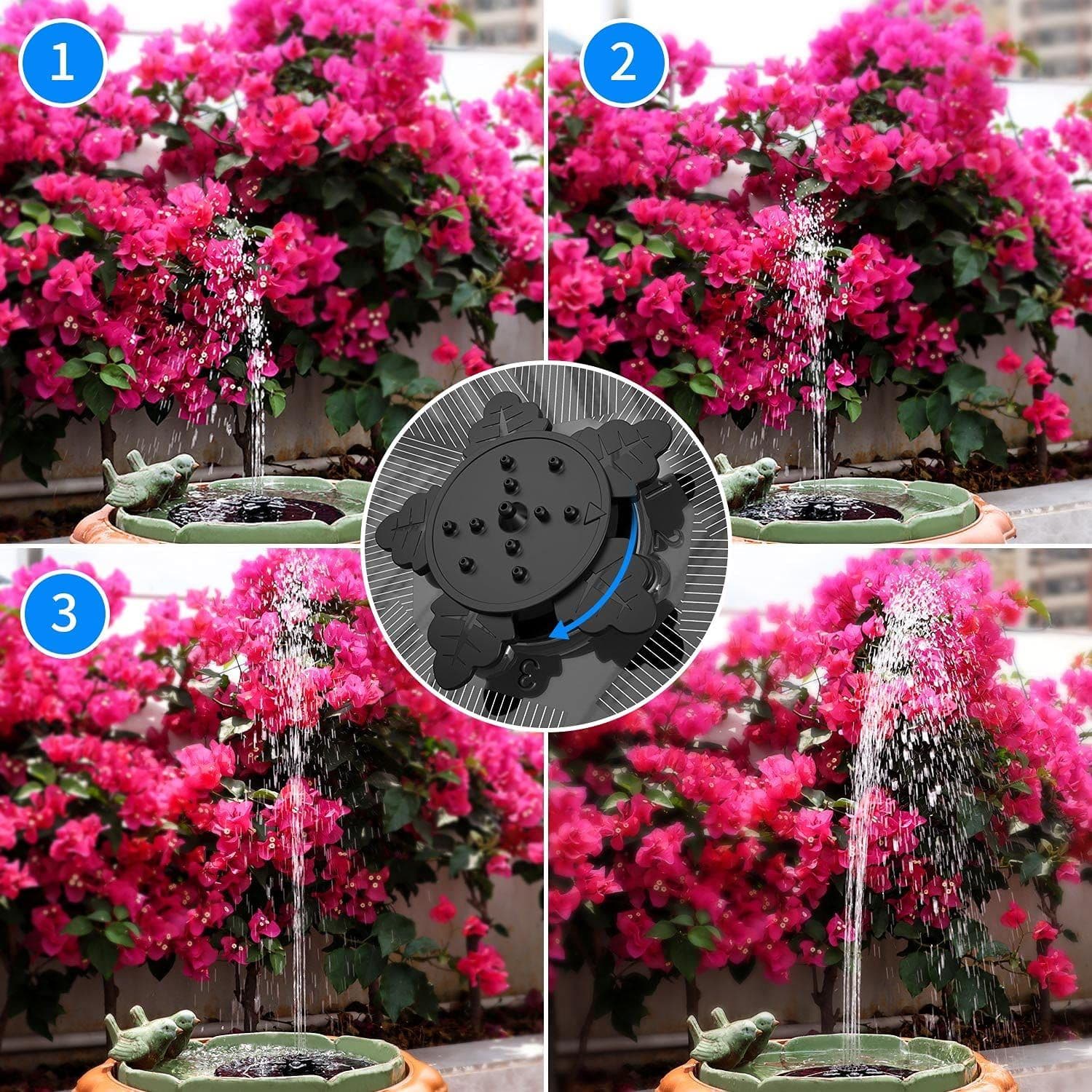 image-3W Solar Water Fountain 3-in-1 Floating Fountain