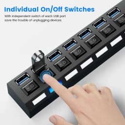 image-Hub USB Hub 3.0 Multi USB Splitter 4/7 Port Multiple Expander