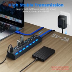 image-Hub USB Hub 3.0 Multi USB Splitter 4/7 Port Multiple Expander
