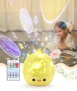 image-Night Light Projecter with Bluetooth Music Player