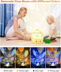 image-Night Light Projecter with Bluetooth Music Player