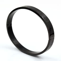 image-Stainless Steel Roman Letter Bracelet - Men's 4mm