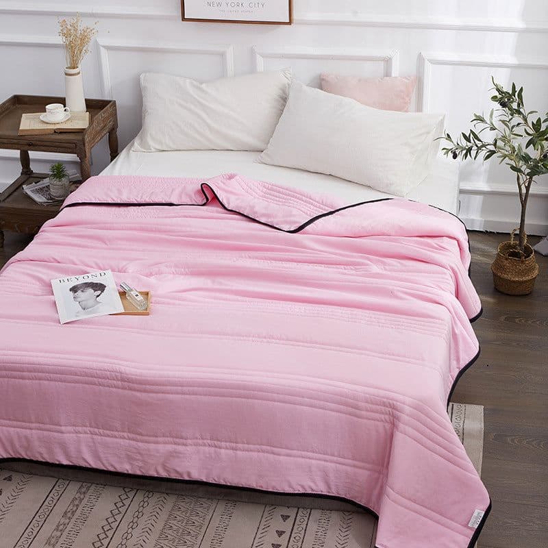 image-New Washed Cotton Children's Air Conditioning Quilt - Summer Thin Quilt