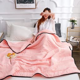 image-New Washed Cotton Children's Air Conditioning Quilt - Summer Thin Quilt