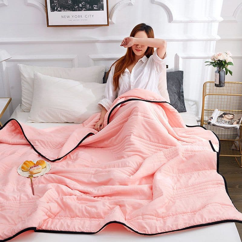 image-New Washed Cotton Children's Air Conditioning Quilt - Summer Thin Quilt