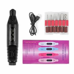 image-Electric Nail Drill Machine 20000RPM Professional Nail File Kit