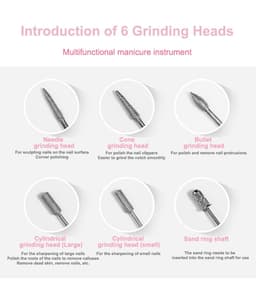 image-Electric Nail Drill Machine 20000RPM Professional Nail File Kit
