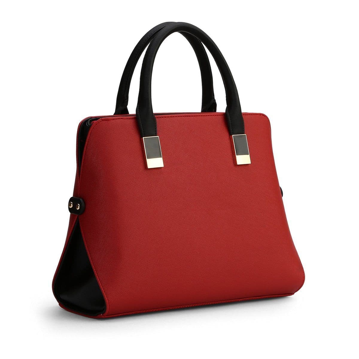 image-High Quality PU Leather Solid Color Handbag For Ladies