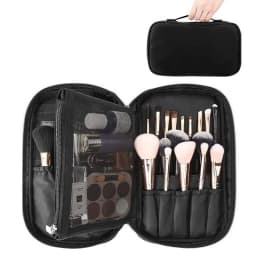 image-Professional Cosmetic Bag Beauty Case Toiletry Brush Organizer Multi