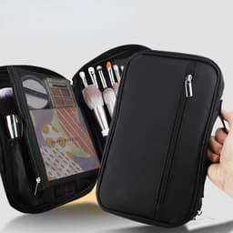 image-Professional Cosmetic Bag Beauty Case Toiletry Brush Organizer Multi