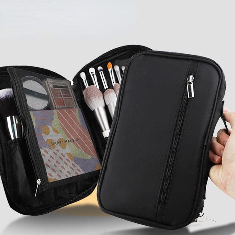 image-Professional Cosmetic Bag Beauty Case Toiletry Brush Organizer Multi