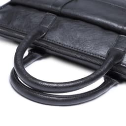 image-Korean Style Black Travel Laptop Briefcase For Men