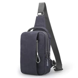 image-Fashion Casual Canvas Travel Chest Bag For Men