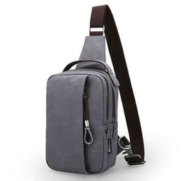 image-Fashion Casual Canvas Travel Chest Bag For Men