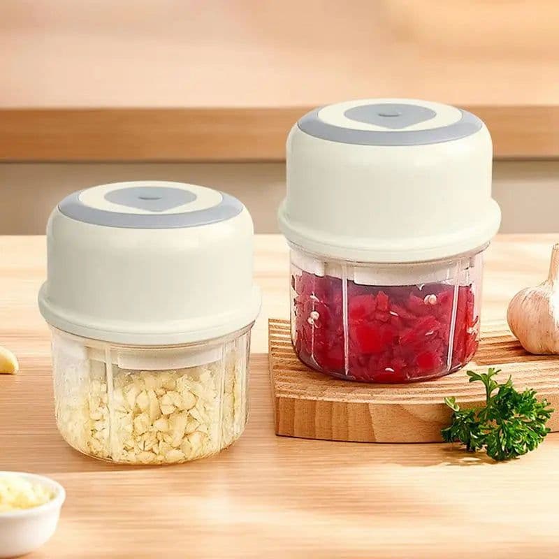 image-Mini Garlic Chopper Wireless Onion Food Prep Machine 250ml